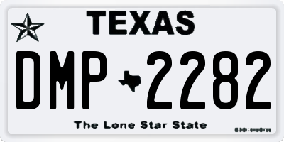 TX license plate DMP2282