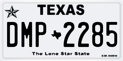 TX license plate DMP2285