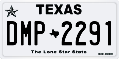 TX license plate DMP2291