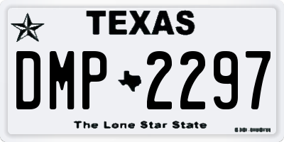 TX license plate DMP2297