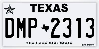 TX license plate DMP2313