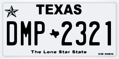 TX license plate DMP2321