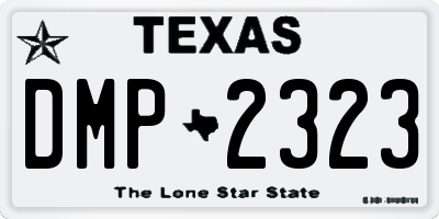 TX license plate DMP2323