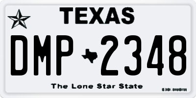 TX license plate DMP2348