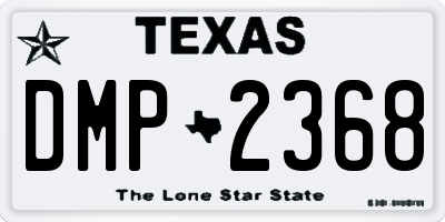 TX license plate DMP2368