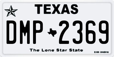 TX license plate DMP2369