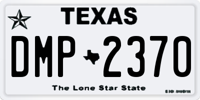 TX license plate DMP2370