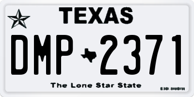 TX license plate DMP2371