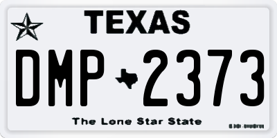 TX license plate DMP2373