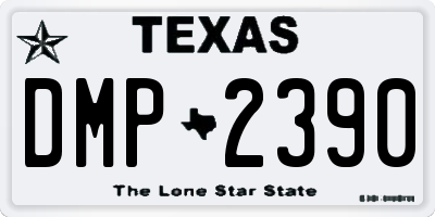 TX license plate DMP2390