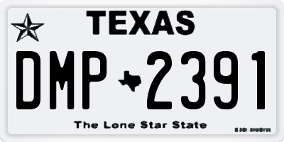 TX license plate DMP2391