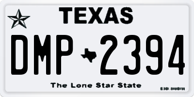 TX license plate DMP2394
