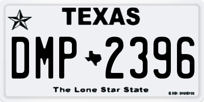 TX license plate DMP2396