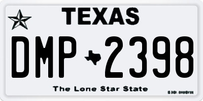 TX license plate DMP2398