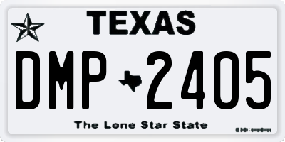TX license plate DMP2405