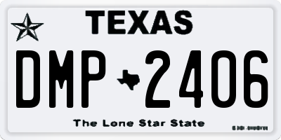 TX license plate DMP2406