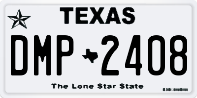 TX license plate DMP2408