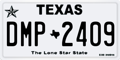 TX license plate DMP2409