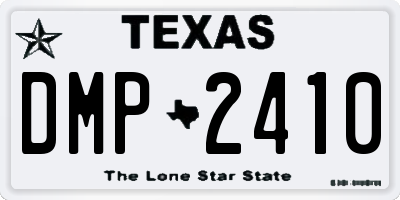 TX license plate DMP2410