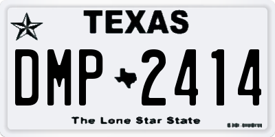 TX license plate DMP2414