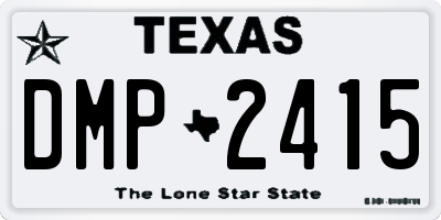 TX license plate DMP2415