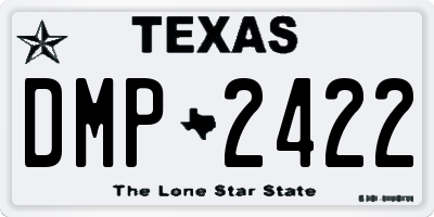 TX license plate DMP2422