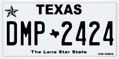 TX license plate DMP2424