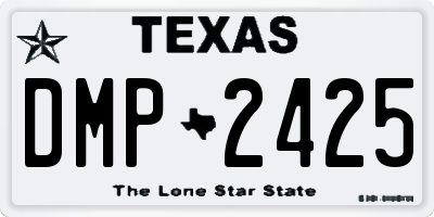 TX license plate DMP2425