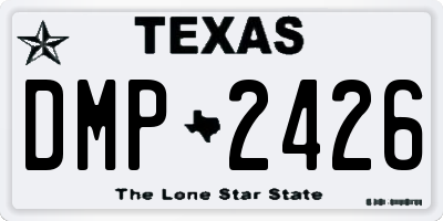 TX license plate DMP2426