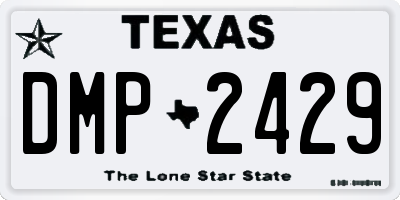 TX license plate DMP2429