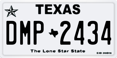 TX license plate DMP2434