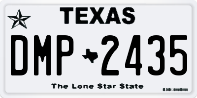 TX license plate DMP2435