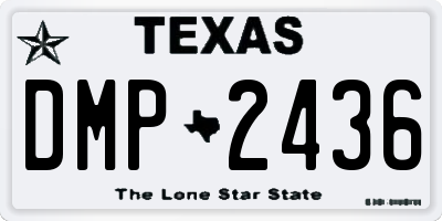 TX license plate DMP2436