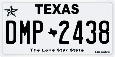TX license plate DMP2438