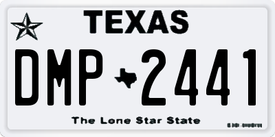 TX license plate DMP2441