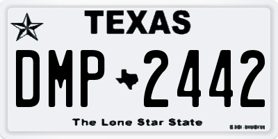 TX license plate DMP2442