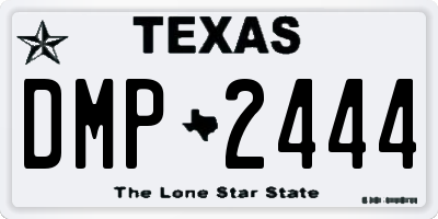 TX license plate DMP2444