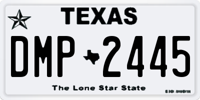 TX license plate DMP2445