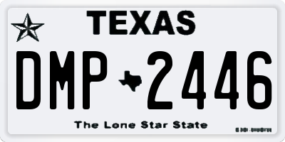 TX license plate DMP2446