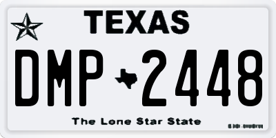 TX license plate DMP2448