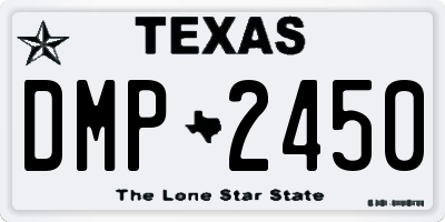 TX license plate DMP2450