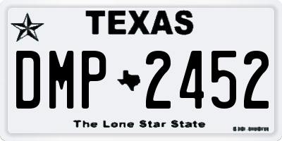 TX license plate DMP2452