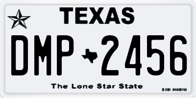 TX license plate DMP2456
