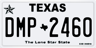 TX license plate DMP2460