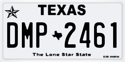TX license plate DMP2461