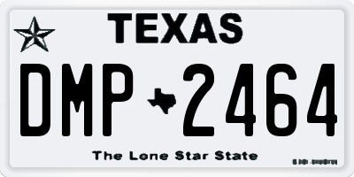 TX license plate DMP2464