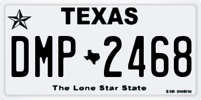 TX license plate DMP2468