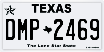 TX license plate DMP2469