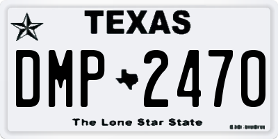 TX license plate DMP2470