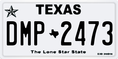 TX license plate DMP2473